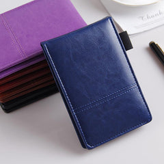 PU Leather Mini Notebook with Calculator Pocket Planner