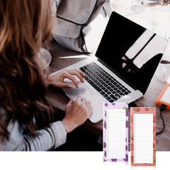 2pcs Magnetic Shopping List Pad 100 Tear Off Grocery List Magnet Notepads