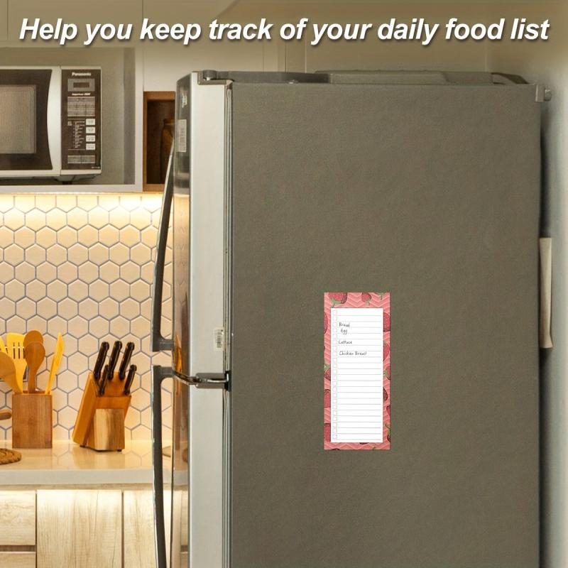 2pcs Magnetic Shopping List Pad 100 Tear Off Grocery List Magnet Notepads