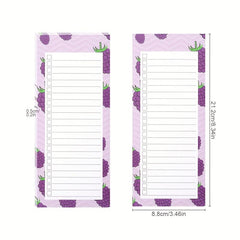 2pcs Magnetic Shopping List Pad 100 Tear Off Grocery List Magnet Notepads