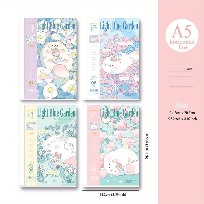 Cartoon Notebook 4 Books A5 36 Sheets Tearable Pages