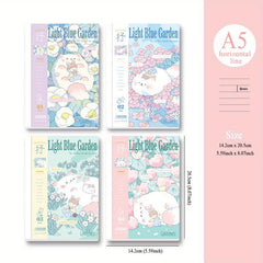 Cartoon Notebook 4 Books A5 36 Sheets Tearable Pages
