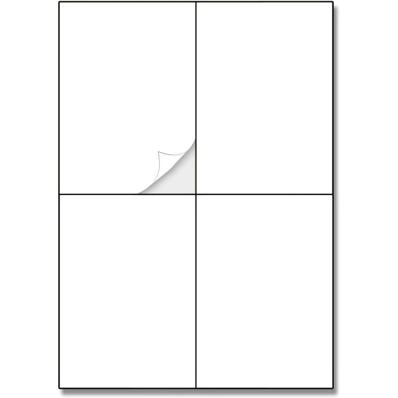 25 Self Adhesive A4 Mailing Printer Labels - Laser Inkjet Copier Printing