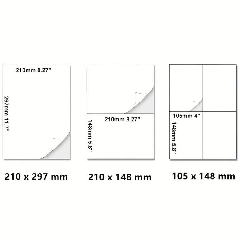 25 Self Adhesive A4 Mailing Printer Labels - Laser Inkjet Copier Printing