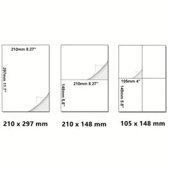25 Self Adhesive A4 Mailing Printer Labels - Laser Inkjet Copier Printing