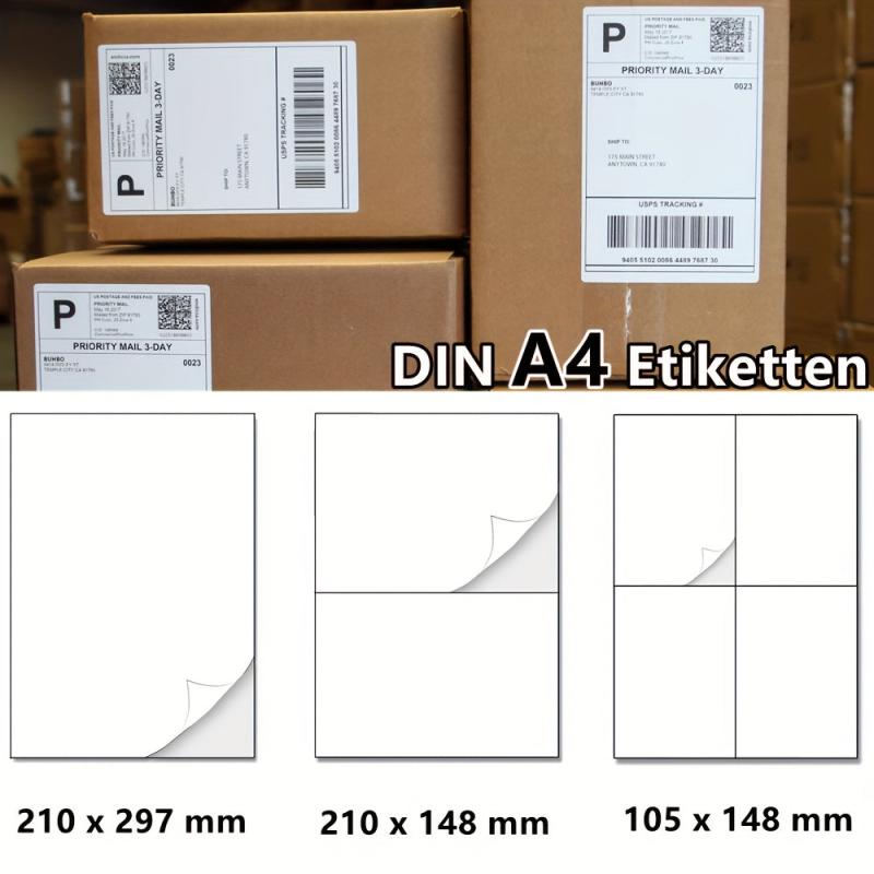 25 Self Adhesive A4 Mailing Printer Labels - Laser Inkjet Copier Printing