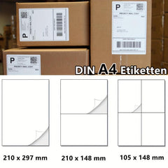25 Self Adhesive A4 Mailing Printer Labels - Laser Inkjet Copier Printing