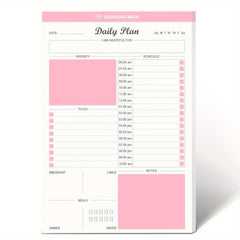 Daily To Do List Notepad Tear Off 52 Sheets Undated Desk Agenda Pl