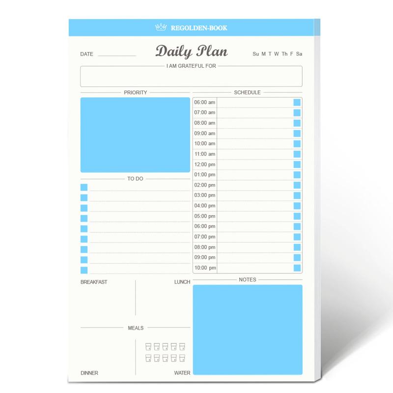 Daily To Do List Notepad Tear Off 52 Sheets Undated Desk Agenda Pl