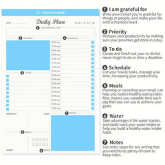 Daily To Do List Notepad Tear Off 52 Sheets Undated Desk Agenda Pl