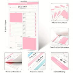 Daily To Do List Notepad Tear Off 52 Sheets Undated Desk Agenda Pl