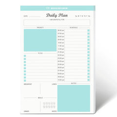 Daily To Do List Notepad Tear Off 52 Sheets Undated Desk Agenda Pl
