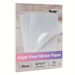 Koala Glossy Printable Vinyl Sticker Paper 10 Sheets