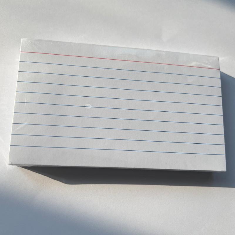 7.62x12.7 cm Index Cards 100pcs Thickened