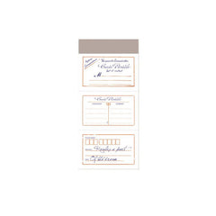 50 Pcs Memo Pad Letterhead, Decorative Handwriting Paper 3.93in x 3.15in