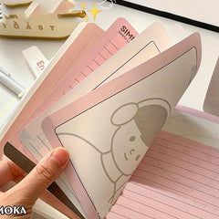 Magnetic Notebook A5 Plastic Hardcover College Ruled Journals
