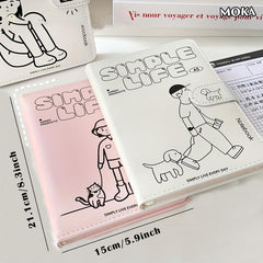 Magnetic Notebook A5 Plastic Hardcover College Ruled Journals