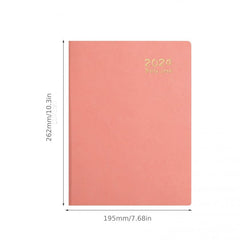 B5 Faux Leather Daily Plan Notebook 365 Days Calendar Efficiency Manual