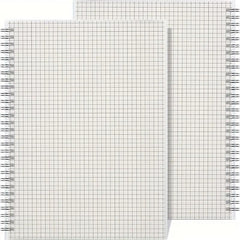 A5 B5 Spiral Notebook Grid Lined Loose Leaf Notepad