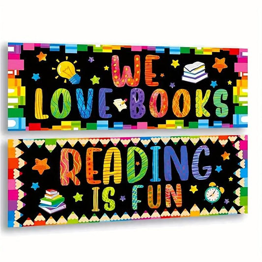 Colorful Classroom Banner for School Inspirational Wall Decor