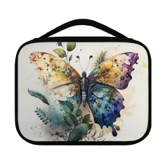 Psychedelic Butterfly Bible Cover with Handle & Zipper Pocket