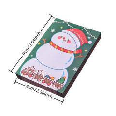 Cartoon Christmas Santa Sticky Note Paper 50 Sheets