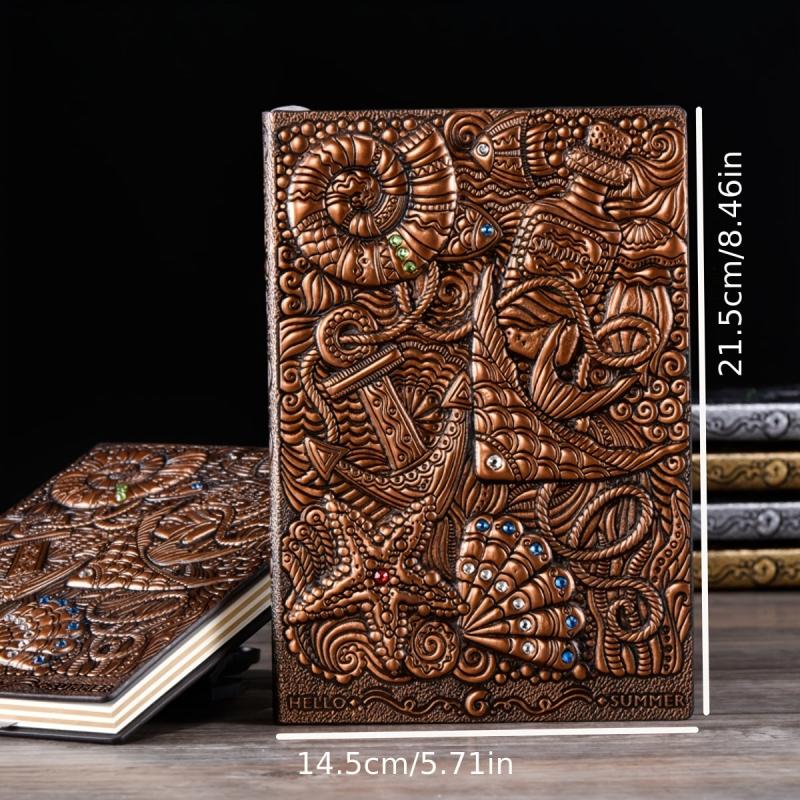 Retro Embossed A5 Underwater Creatures Diary