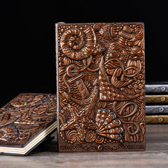 Retro Embossed A5 Underwater Creatures Diary
