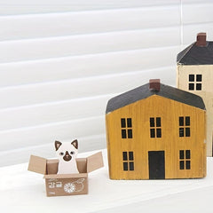 1PC Cartoon Cat Cardboard Box Compact Note Book - 30 Sheets