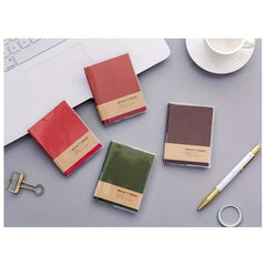 Mini Notebook with Rubber Cover for Students