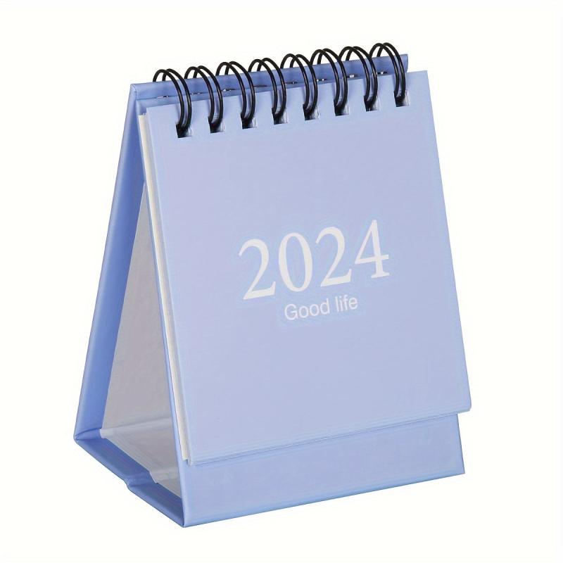 Mini Desk Calendar Aug-Dec Daily Scheduler, Double Wire Binding, Stickers