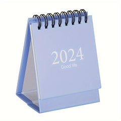 Mini Desk Calendar Aug-Dec Daily Scheduler, Double Wire Binding, Stickers
