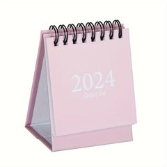 Mini Desk Calendar Aug-Dec Daily Scheduler, Double Wire Binding, Stickers