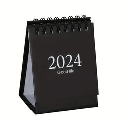 Mini Desk Calendar Aug-Dec Daily Scheduler, Double Wire Binding, Stickers