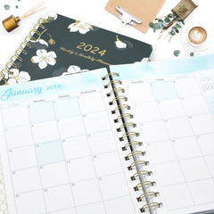 Planner Calendar Jan-Dec 15x21 Weekly Monthly Tabs