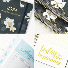 Planner Calendar Jan-Dec 15x21 Weekly Monthly Tabs