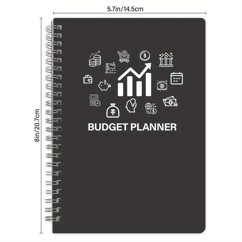 BUBU Budget Planner Monthly Finance Organizer - Undated Expense Tracker Notebook