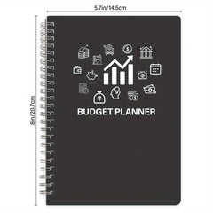 BUBU Budget Planner Monthly Finance Organizer - Undated Expense Tracker Notebook