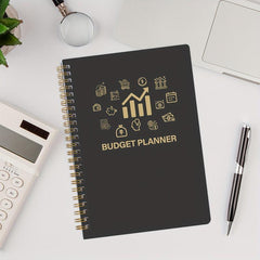 BUBU Budget Planner Monthly Finance Organizer - Undated Expense Tracker Notebook