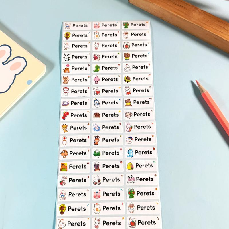 Custom Name Stickers Waterproof School Stationery Labels
