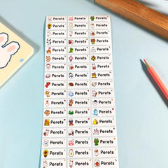 Custom Name Stickers Waterproof School Stationery Labels