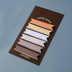 20 Sheets 6 Colors Morandi Index Stickers Tearable Long Strip Labels