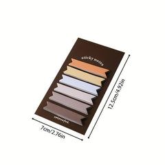 20 Sheets 6 Colors Morandi Index Stickers Tearable Long Strip Labels