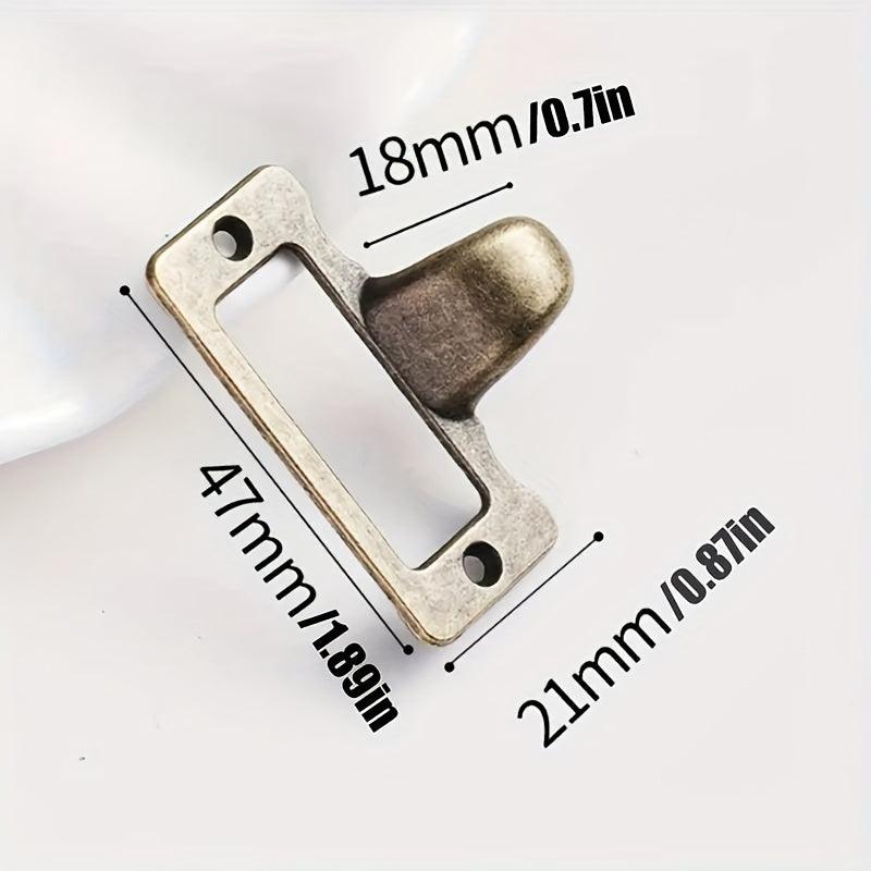 6pcs Antique Brass Metal Label Handle for Cabinet Furniture
