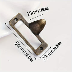 6pcs Antique Brass Metal Label Handle for Cabinet Furniture