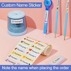 Personalized Waterproof Name Stickers Variety Patterns Animal Tags