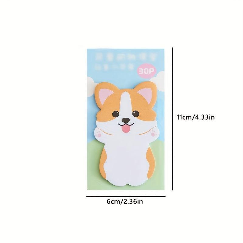 90-Sheet 3pcs Animal Sticky Notes