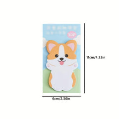 90-Sheet 3pcs Animal Sticky Notes