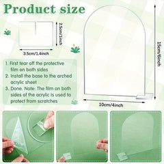 20pcs Clear Acrylic Seat Cards For Weddings And Parties DIY Table Number Holders