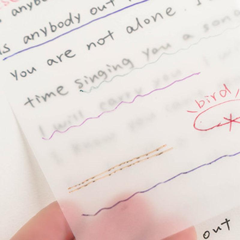Transparent Sticky Notes Student Notes Stickers Can Be Torn Off Notes Paper